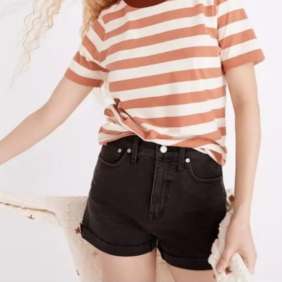 Madewell Black Jean Shorts - Picture 1 of 6